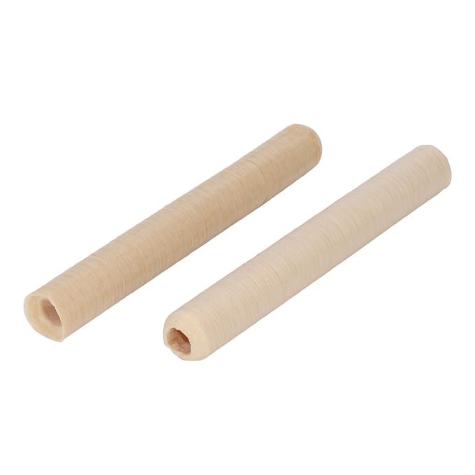 2 stuks collageen worstomhulsel gedroogd natuurlijk handgemaakt worstomhulsel voor thuis 19mm beige