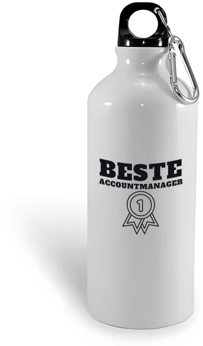Hacebo® - Beste accountmanager waterfles - Beste accountmanager - collega - welkom - afscheid - water fles - 500ML