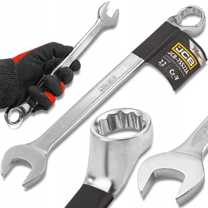 JCB - Steeksleutel - 22mm - 75 graden - 12-kant