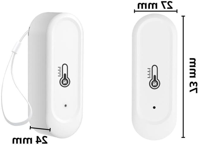 Buitensensor Temperatuur Luchtvochtigheid - Weerstation App - Smart Home Automatisering - Zigbee 3.0 Stabiel - IP65 Waterdicht - Wit