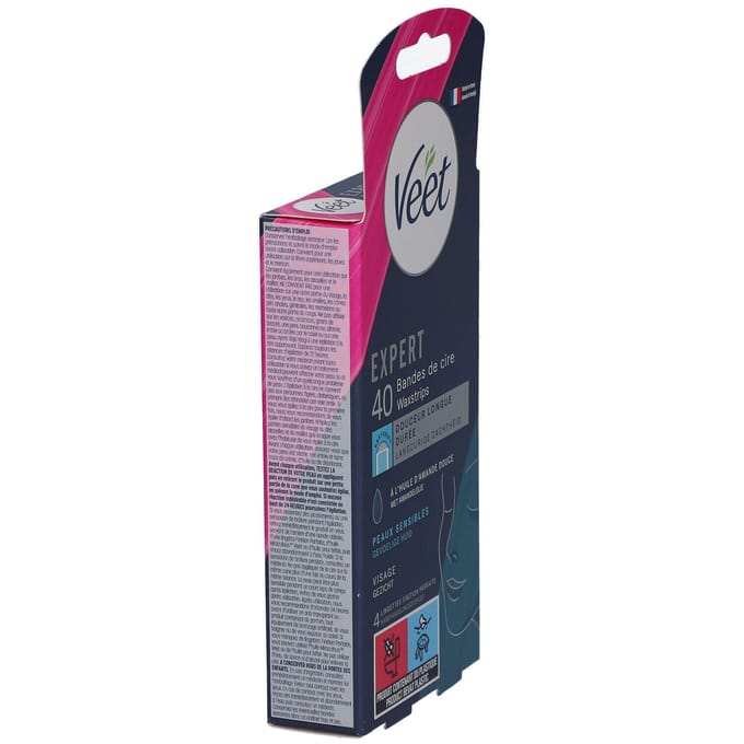 Veet Expert Ontharingsstrips - Gezicht - Gevoelige huid - 40 stuks