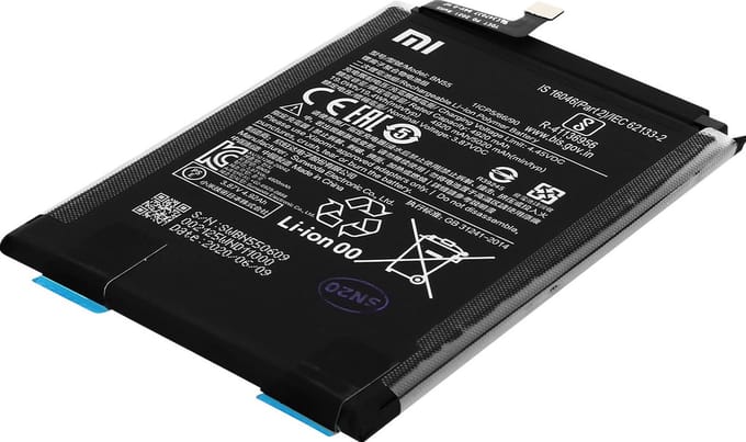 Xiaomi, Batterij Geschikt voor Xiaomi Redmi Note 9S 5020mAh BN55, Zwart