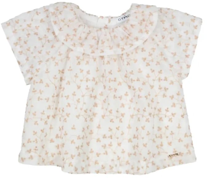 Gymp blouse geborduurd