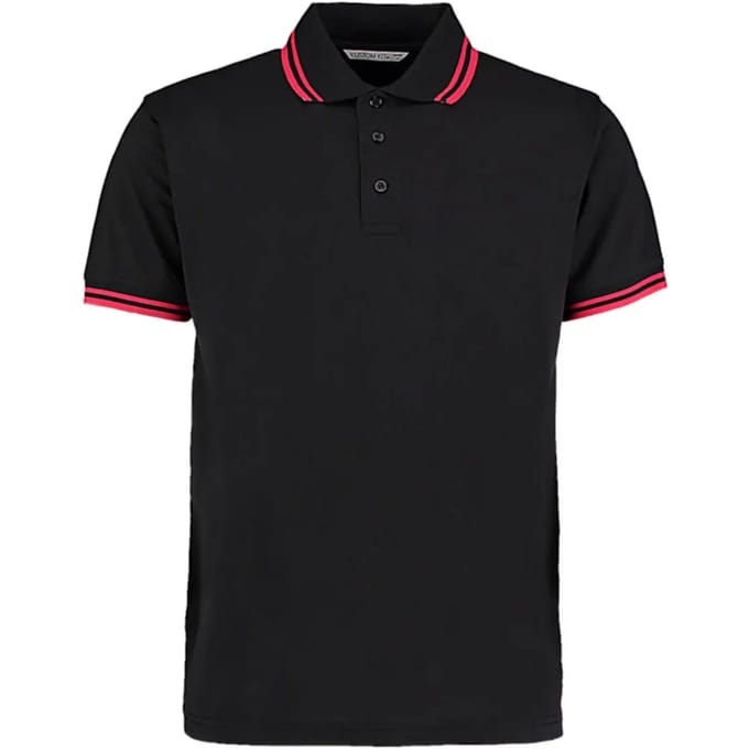 Poloshirt met contrasterende kraagrand Kustom Kit Classic Fit