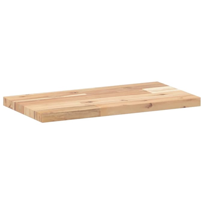 vidaXL - Wandschap - zwevend - 60x20x2 - cm - onbehandeld - massief - acaciahout