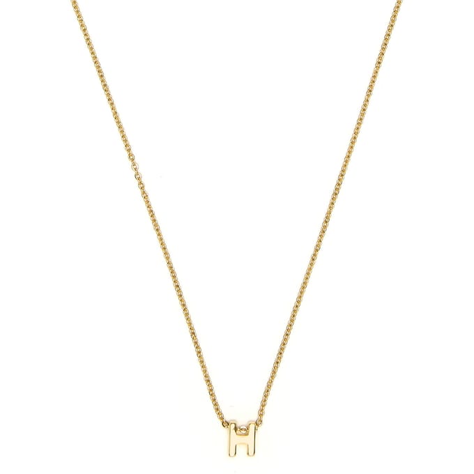 Luxenter Ketting met 18-karaats geelgouden afwerking - Alphabet