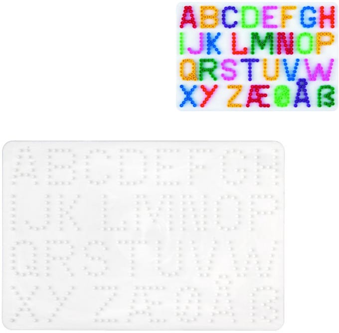 Hama - Strijkkralen Grondplaat Letters - Wit