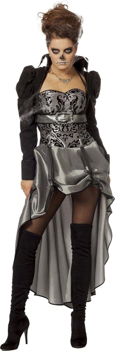 Gotisch Kostuum | Dark Victorian Lady | Vrouw | Maat 44 | Halloween | Verkleedkleding
