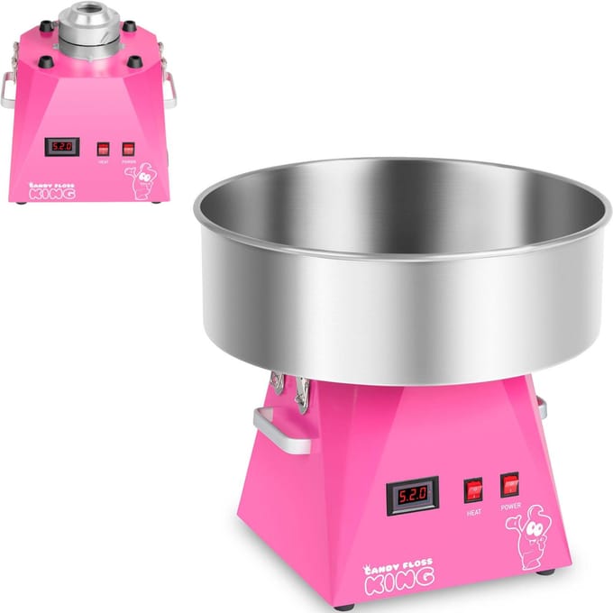 Royal Catering Suikerspinmachine - 52 cm - roze 10010595