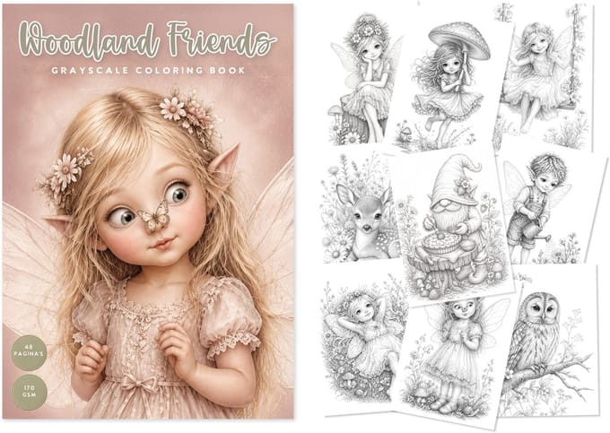 Kleurboek woodland friends