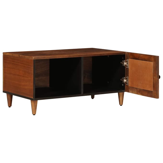 vidaXL - Salontafel - Bruin - 80 - x - 50 - x - 40 - cm - Massief - Mango - Hout