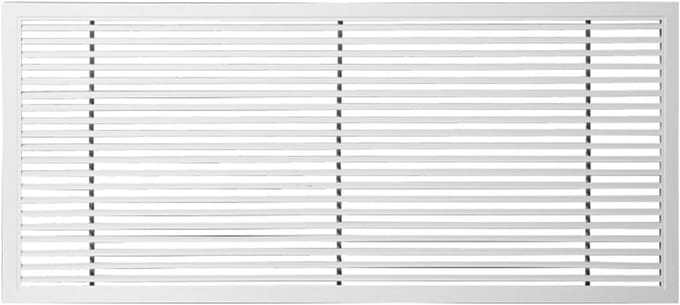 Ventilatierooster - Lucht Diffuser - Ruimte Verbetering - Verstelbare Dempers - 25x25 cm - Wit