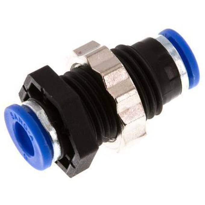 6mm PA 66 Insteekfitting Schotdoorvoer NBR [2 Stuks]