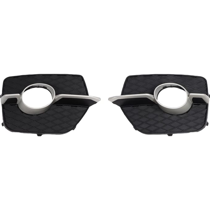 Paire d'Enjoliveurs de Phares Antibrouillard de Pare-chocs avec Garniture Décorative Plastique ABS Longue Durée 51117188383 Remplacement pour X6 E71 E72 black
