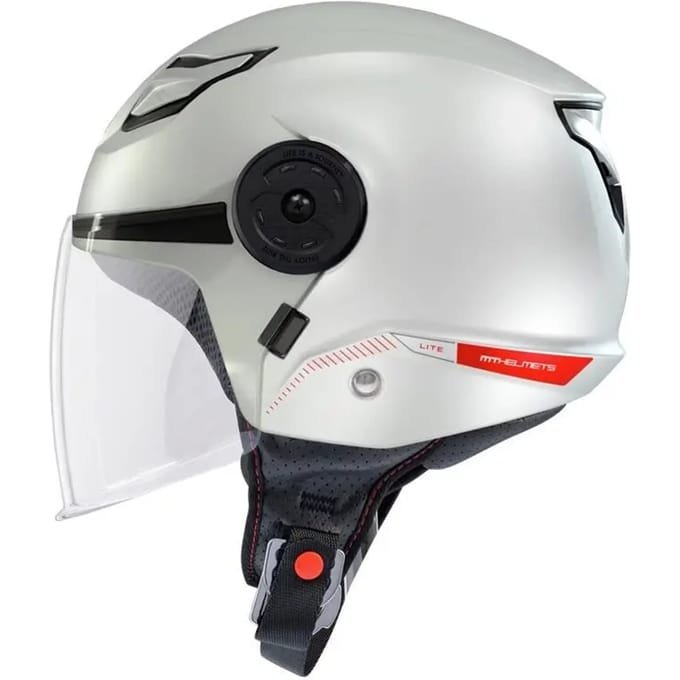 Jet motorhelm MT Helmets Lite Solid A0 Gloss