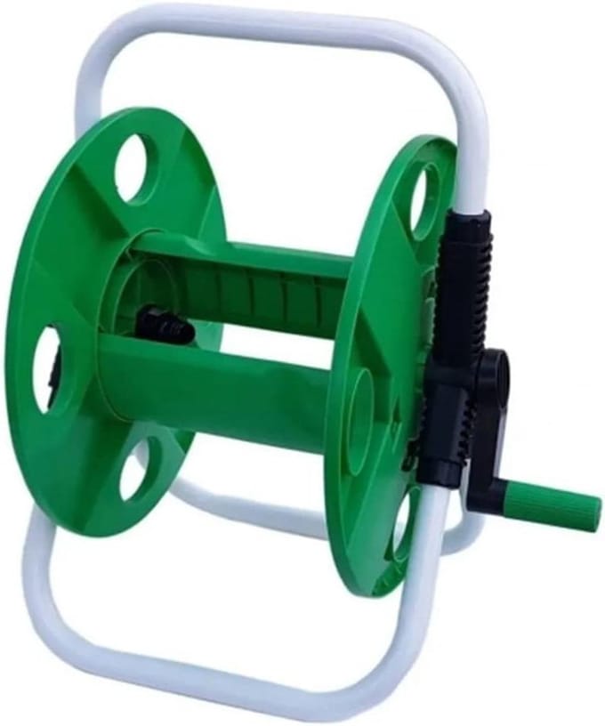 Slanghaspel - Slang oproller - Tuin bewateren - Roestbestendig ontwerp - 45 m slanglengte - Groen