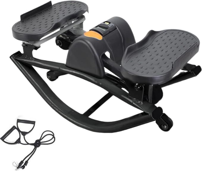 Zijtrainer Stepper - Bilspier Trainer - Thuis Fitness - Instelbare Weerstand - Compact Design - Uniek