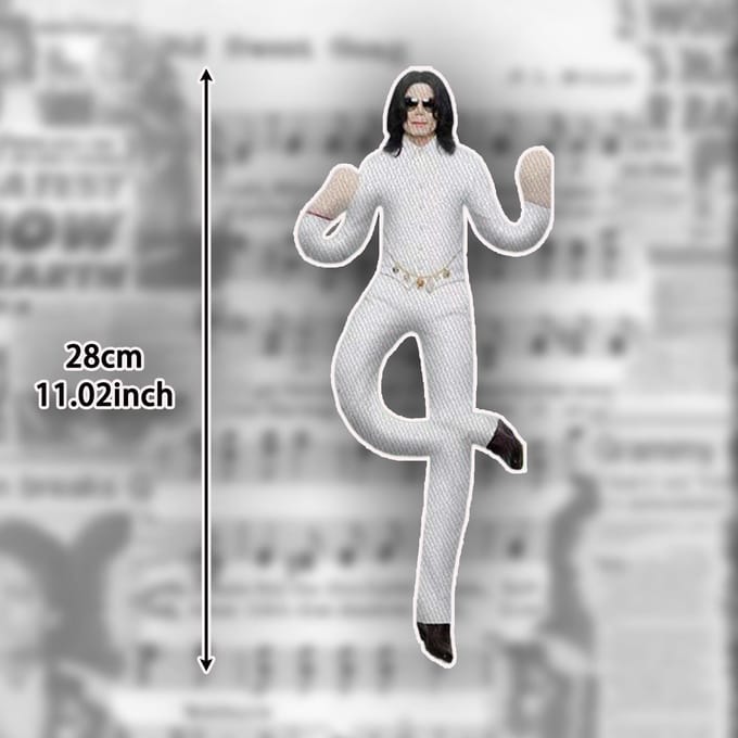 Schatting Michael Jackson Cosplay Prop Pluche Pop Abstract Pluche Speelgoed Gewrichten Beweegbaar Verstelbare Houdingen Knuffel Fans Cadeaus