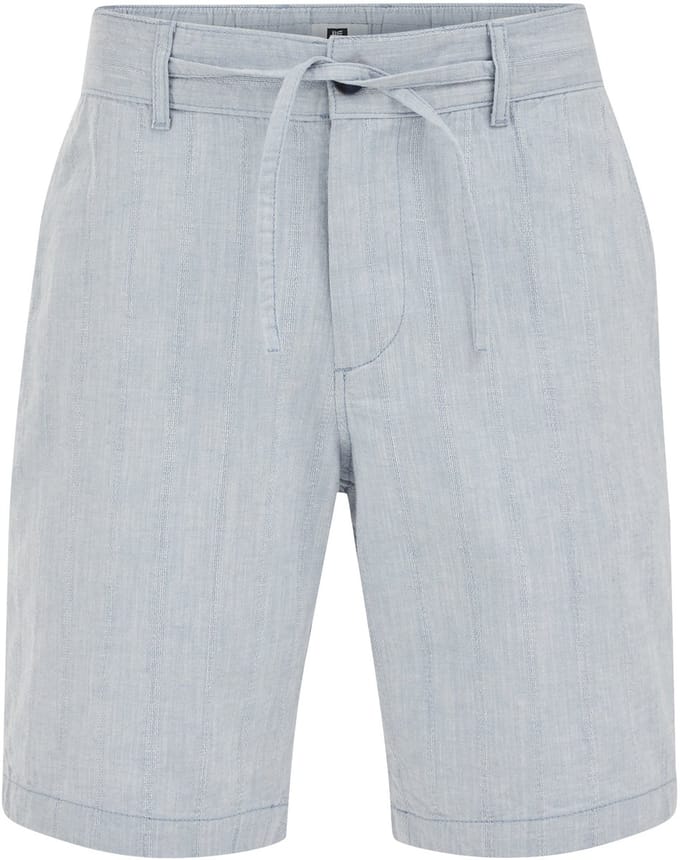 WE Fashion Heren relaxed fit chino short met structuur