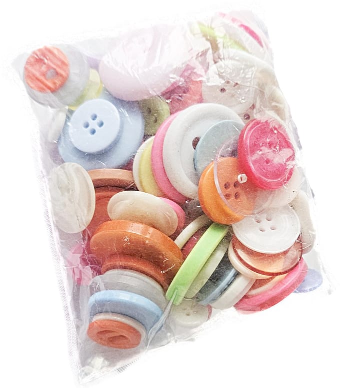 BamBella® - knopen mix - 100 stuks knoop groot klein rood groen rood oranje geel
