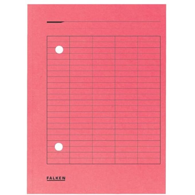 FALKEN documentenmap, A4, karton, rood