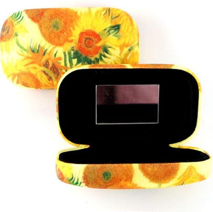 Lipstick-lens-reis doosje, Zonnebloemen Vincent van Gogh