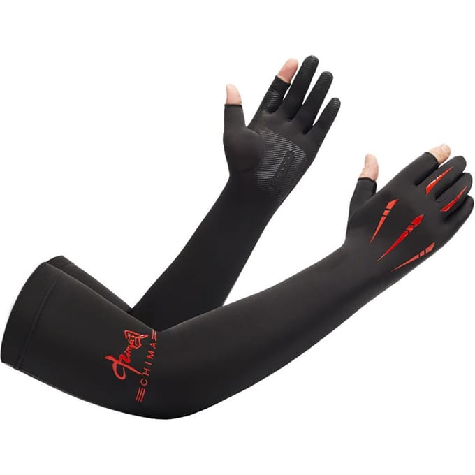 Manches de Glace à Deux Doigts d'Été Gants de Protection Solaire Manches de Bras en Caoutchouc Silicone Équipement de Cyclisme Résistant à l'Usure