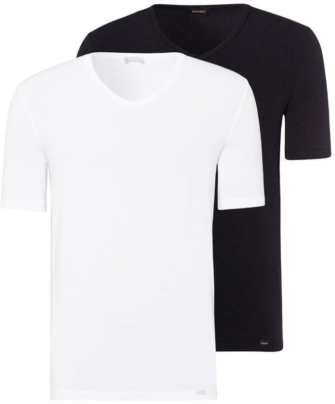 Hanro Heren onder t-shirts 2 pack Natural Function