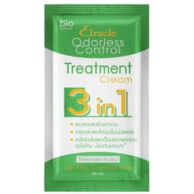 Green bio - Elracle Odorless Control 3 In 1 Treatment Cream Sachet 30ml