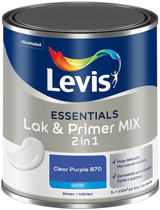 Levis - Essentials Lak & Primer Mix - Clear Purple B70 - Mengverf - 1 L