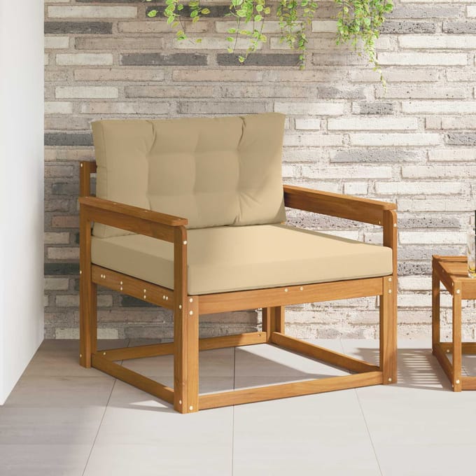 vidaXL - Buiten - Midden - Sofa - Naturel