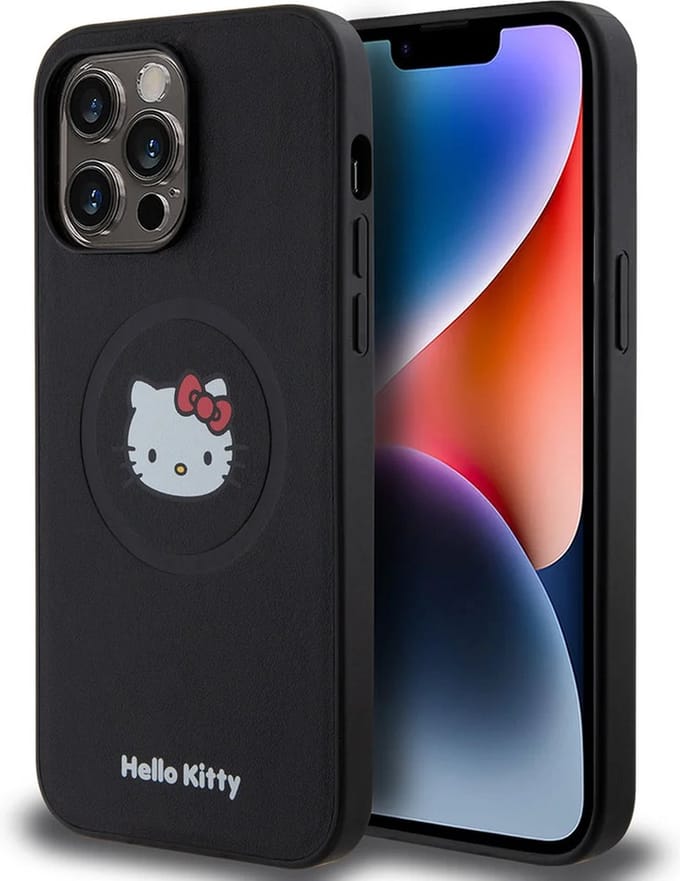 Hello Kitty iPhone 15 Pro Max TPU Back Cover hoesje - Kitty Face - Wit
