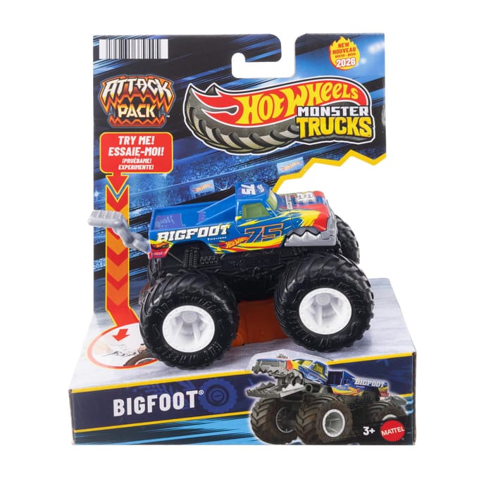 Hotwheels Monster Tr. Attack Pack Asst