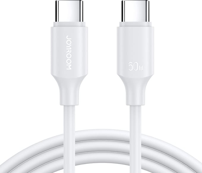 Joyroom Long-Lasting Series A9 USB-C / USB-C PD QC cable 60W 3A 1m - white