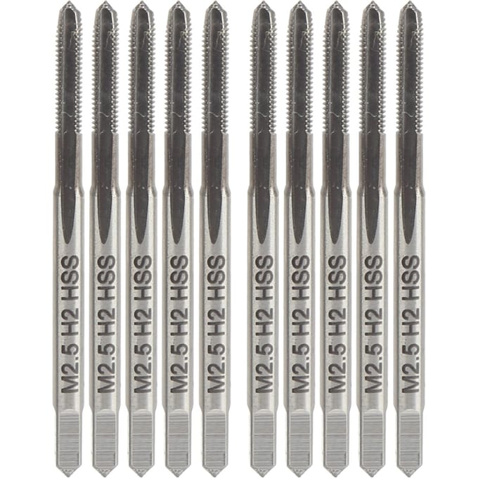 10 stuks HSS Draadtap Hoge Hardheid Machine Tappen Draad Boorbit M2.5 x 0.45 H2