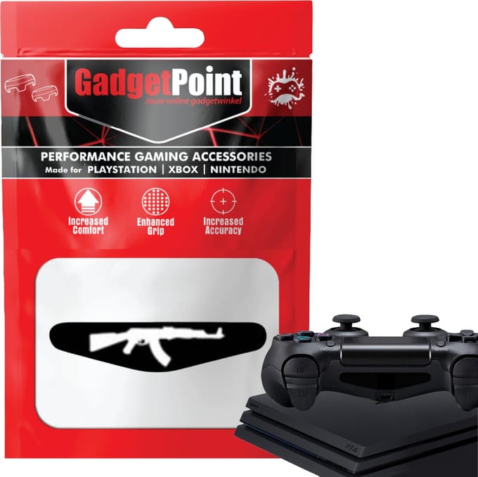 Gadgetpoint - Controller Stickers voor PS4, PlayStation 4 - Performance Gaming Skin - Bescherming Accessoires - Wapen