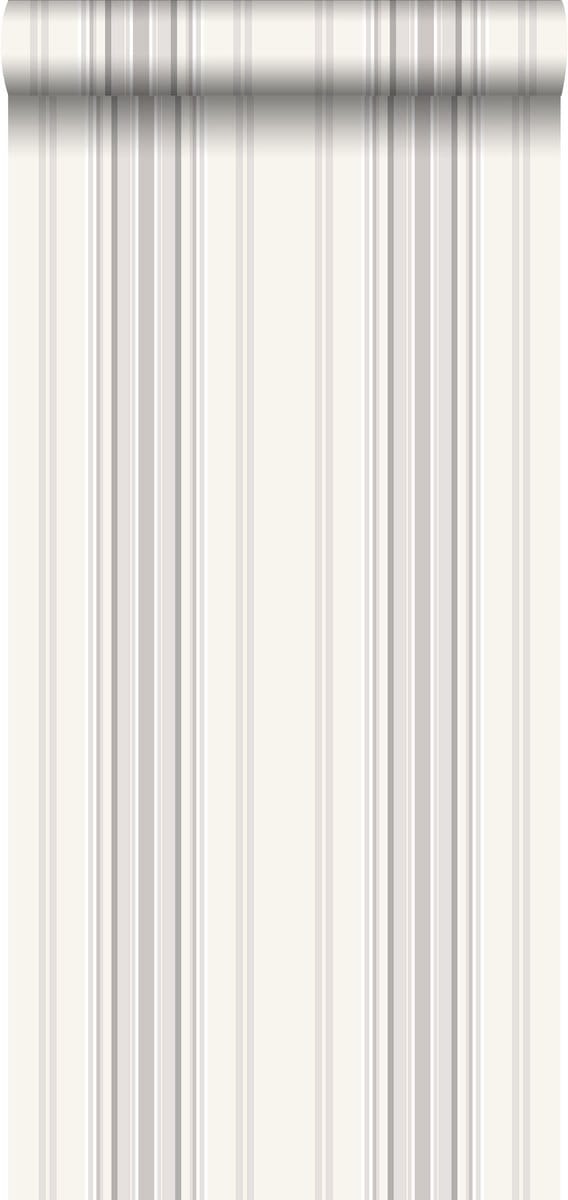 ESTAhome behang strepen grijs en beige - 53 cm x 10.05 m - 138805