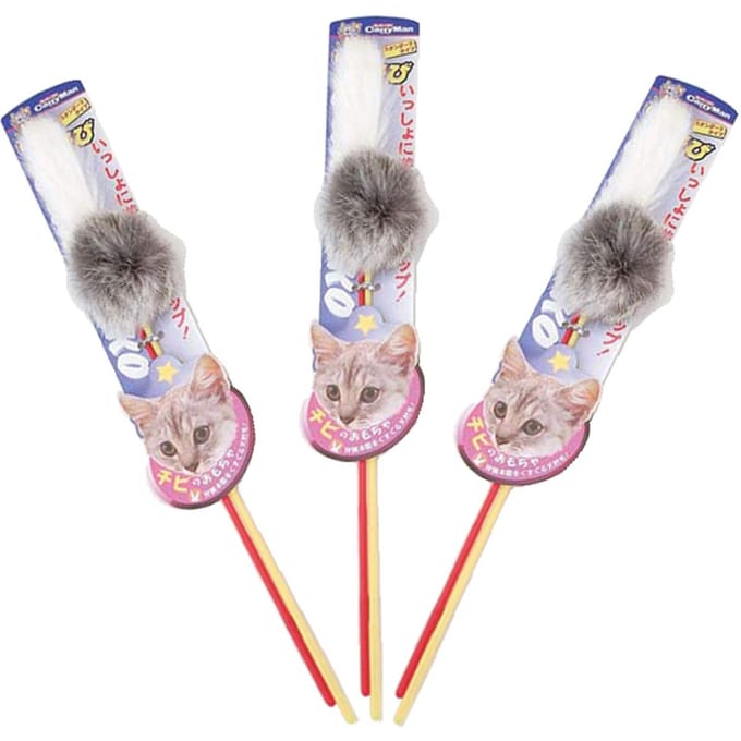 CattyMan Speelgoed voor Katten, 2 Stokjes x 3 Pakjes () gray