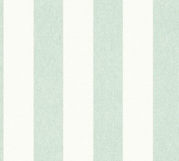 STREPEN BEHANG | Modern - groen wit - A.S. Création Attractive 2
