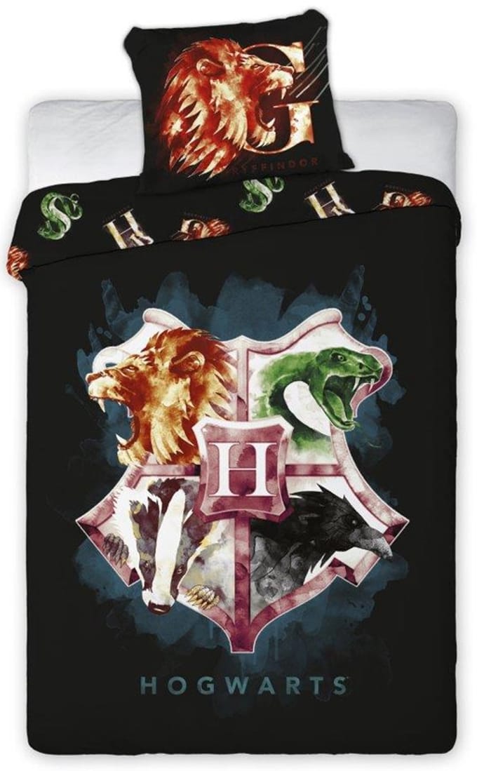 Harry Potter Dekbedovertrek - 140 X 200 Cm - 70 X 90 Cm