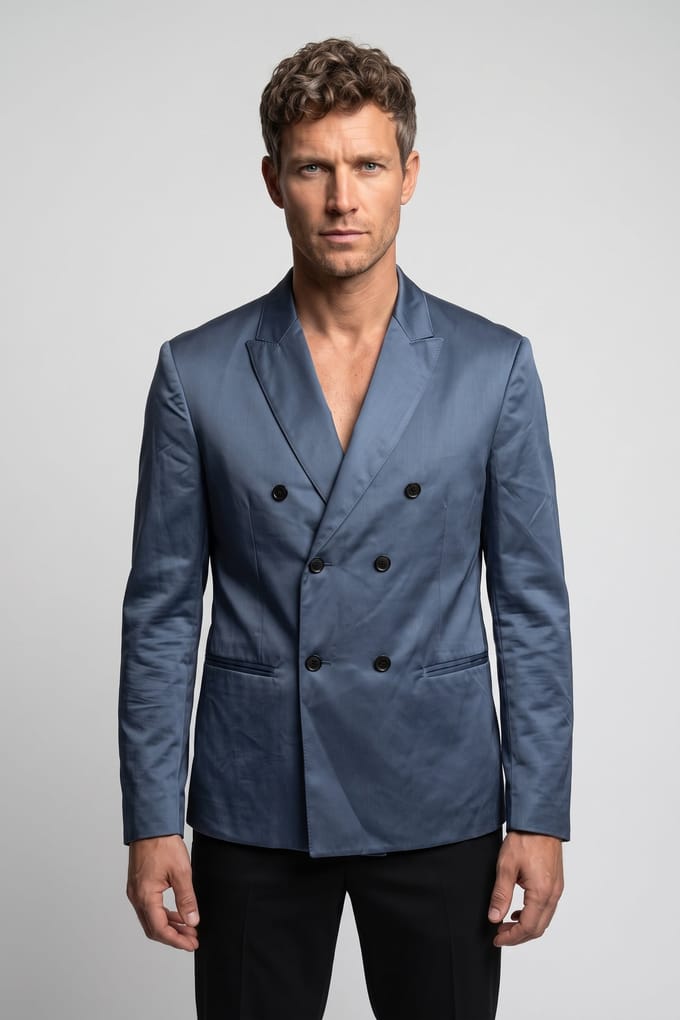 John Varvatos Slim Fit Db Jacket With P Stream Blue Größe: 46 | Blazer Outlet | Herren | Blau