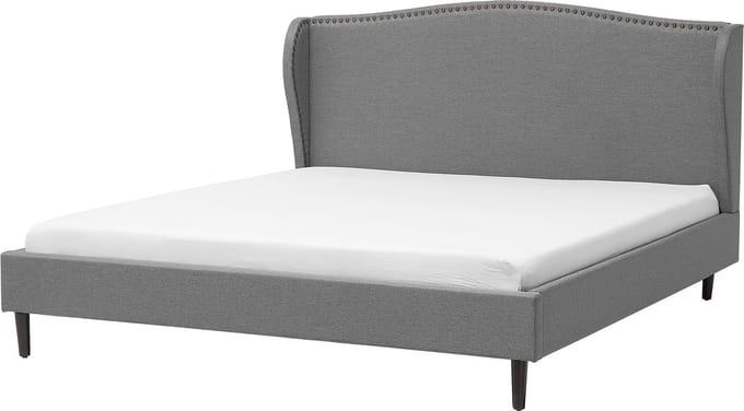 COLMAR - Tweepersoonsbed - Grijs - 180 x 200 cm - Polyester