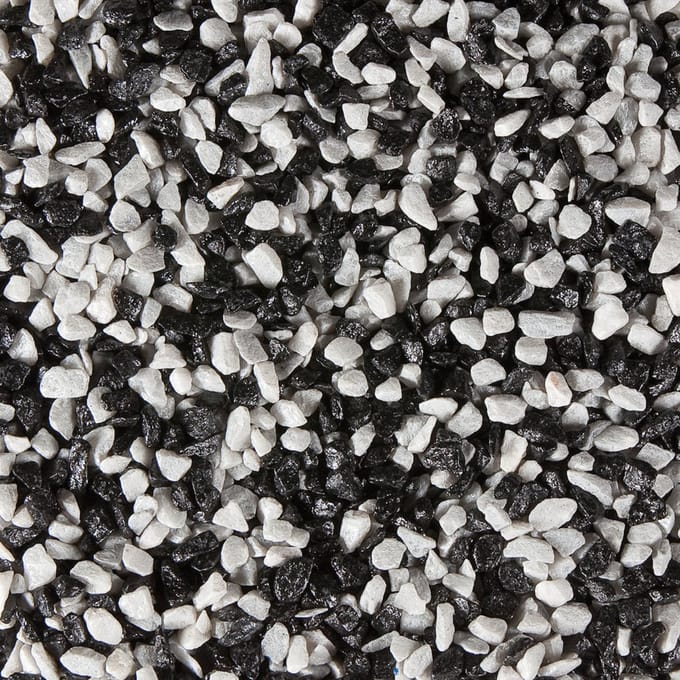 Flamingo - Aquariumgrind Gruzo - Zwart/Wit - 1 kg