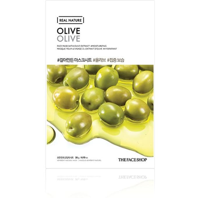 [PROMOTIE]THE FACE SHOP - Real Nature Face Mask - Olive - 1stuk