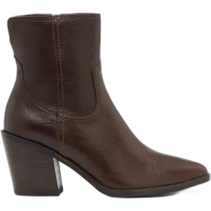 Leren hakboots voor vrouwen Ryłko Kora