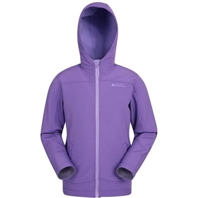 Mountain Warehouse Kinder/Kids Exodus Waterafstotend Soft Shell Jasje (Paars)