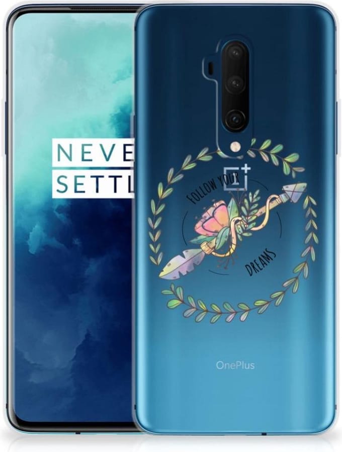 OnePlus 7T Pro Telefoonhoesje met Naam Boho Dreams