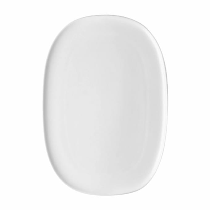 Serveerschaal Alessi Itsumo White Porcelain 25 x 17 cm