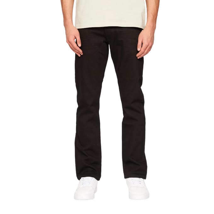 Crosshatch Heren Cadman Rechte Jeans (Massief zwart)