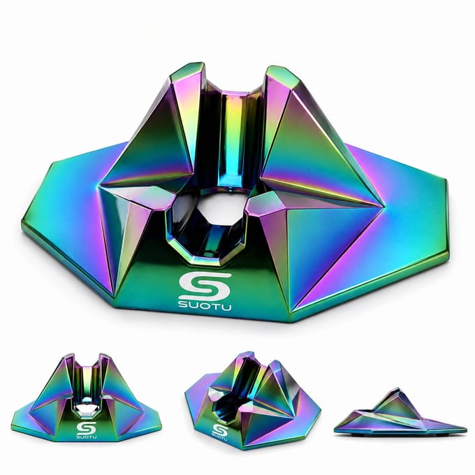 Suotu standaard step - Stuntstep/kinderstep Standaard - Step Stand Fit Meest Major Steps - Anti-slip - Regenboog